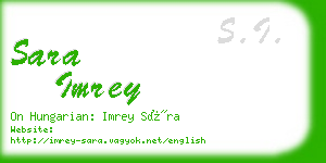 sara imrey business card